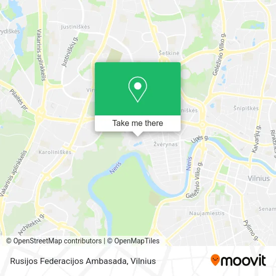 Карта Rusijos Federacijos Ambasada