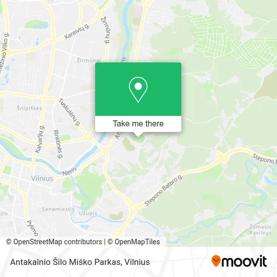 Antakalnio Šilo Miško Parkas map