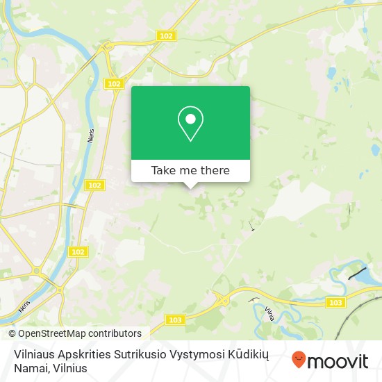 Карта Vilniaus Apskrities Sutrikusio Vystymosi Kūdikių Namai