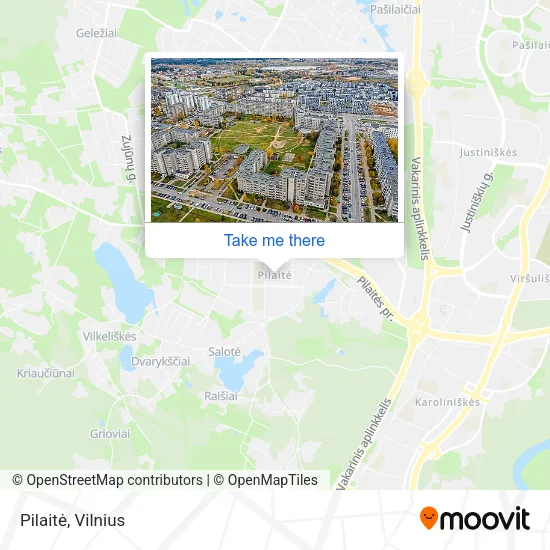 Карта Pilaitė
