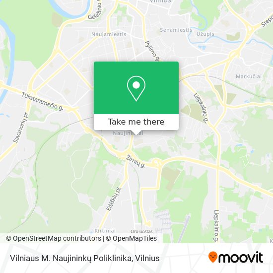 Карта Vilniaus M. Naujininkų Poliklinika