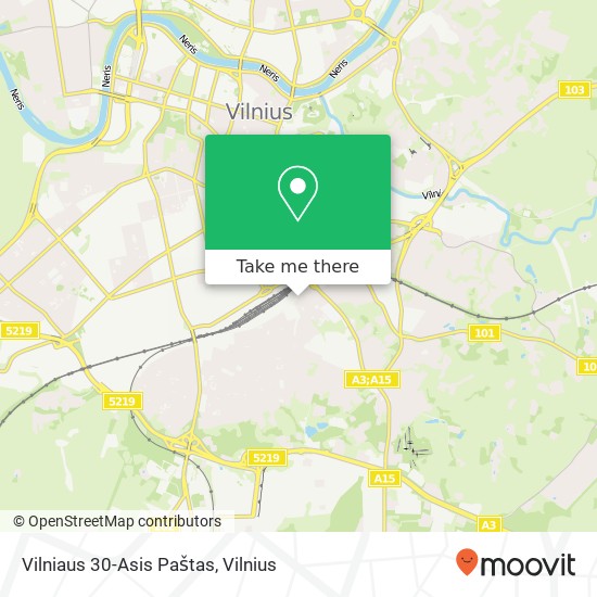 Vilniaus 30-Asis Paštas map