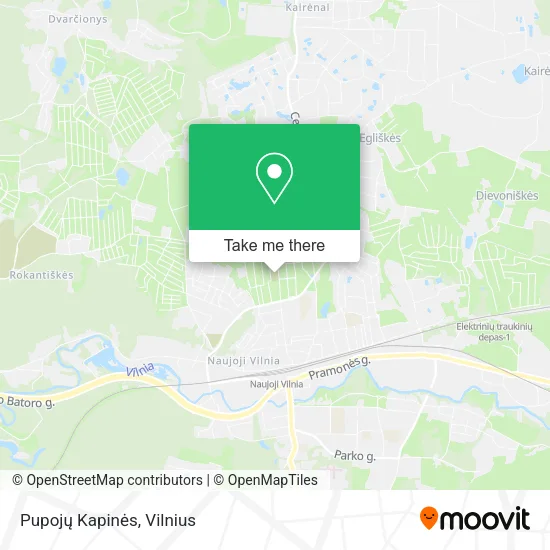 Карта Pupojų Kapinės
