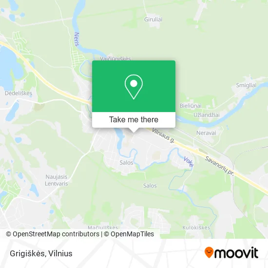 Карта Grigiškės