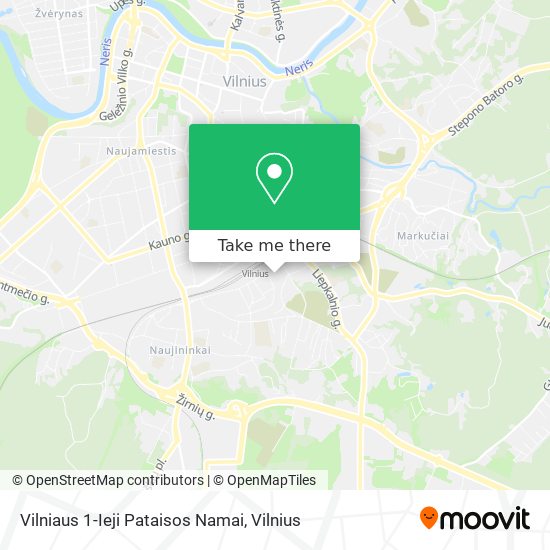 Карта Vilniaus 1-Ieji Pataisos Namai