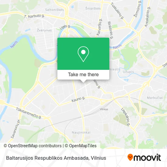 Карта Baltarusijos Respublikos Ambasada