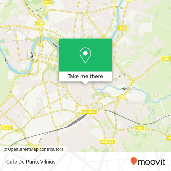 Карта Cafe De Paris