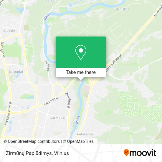 Карта Žirmūnų Paplūdimys