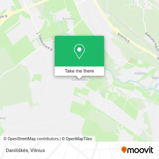Карта Daniliškės