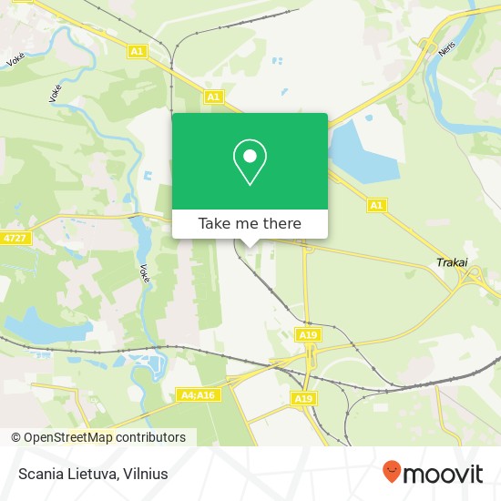 Scania Lietuva map