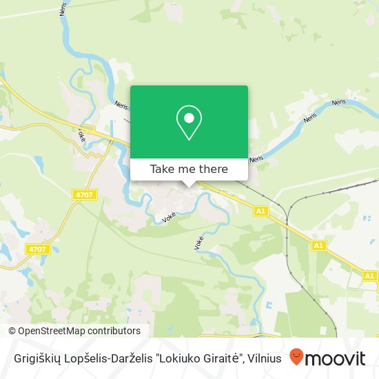 Карта Grigiškių Lopšelis-Darželis "Lokiuko Giraitė"