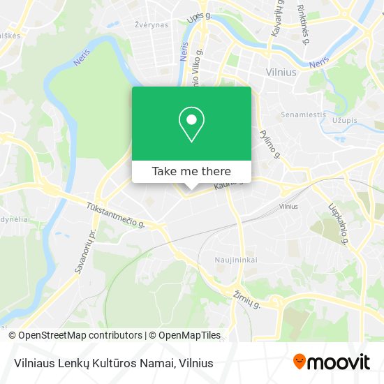 Vilniaus Lenkų Kultūros Namai map