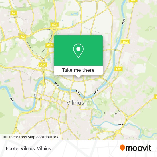 Карта Ecotel Vilnius