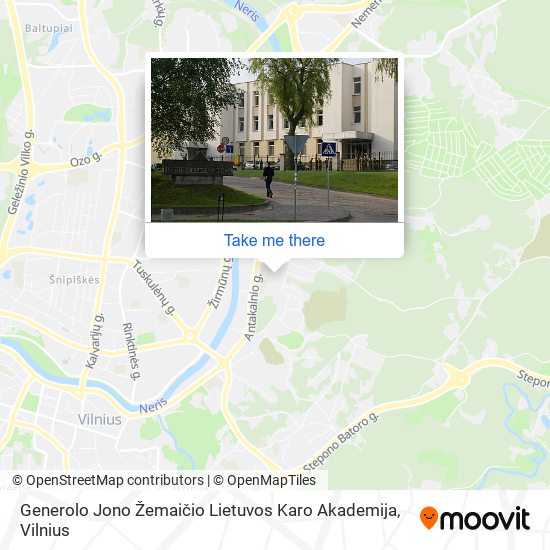 Generolo Jono Žemaičio Lietuvos Karo Akademija map