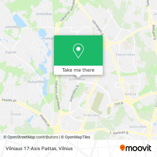 Карта Vilniaus 17-Asis Paštas