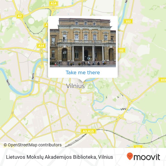 Lietuvos Mokslų Akademijos Biblioteka map