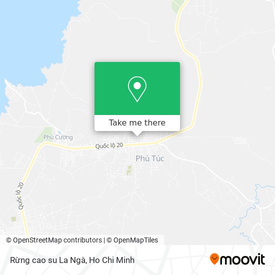 Rừng cao su La Ngà map