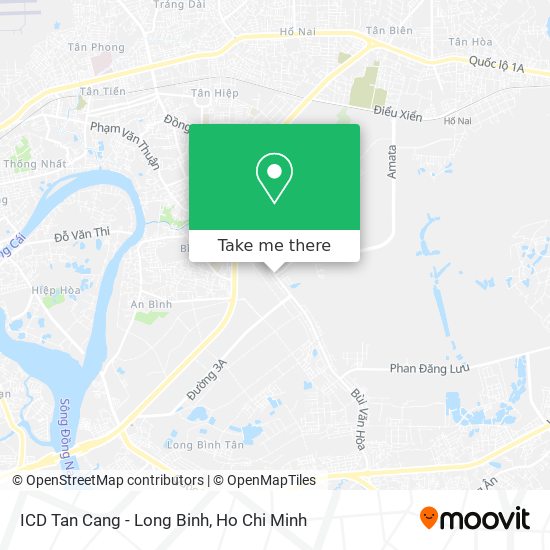 ICD Tan Cang - Long Binh map