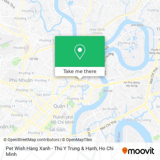 Pet Wish Hàng Xanh - Thú Y Trung & Hạnh map