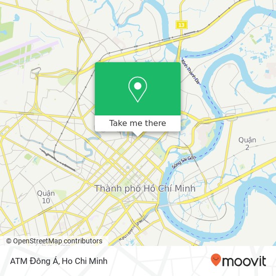 ATM Đông Á map