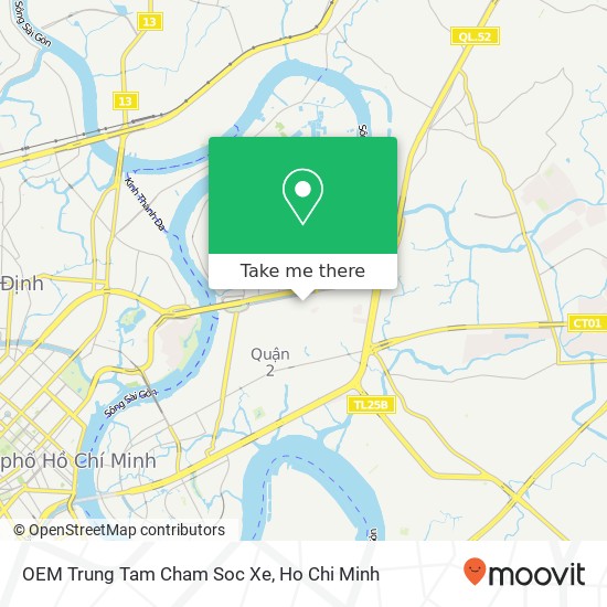 OEM Trung Tam Cham Soc Xe map