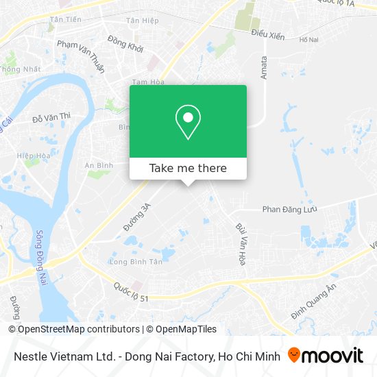 Nestle Vietnam Ltd. - Dong Nai Factory map