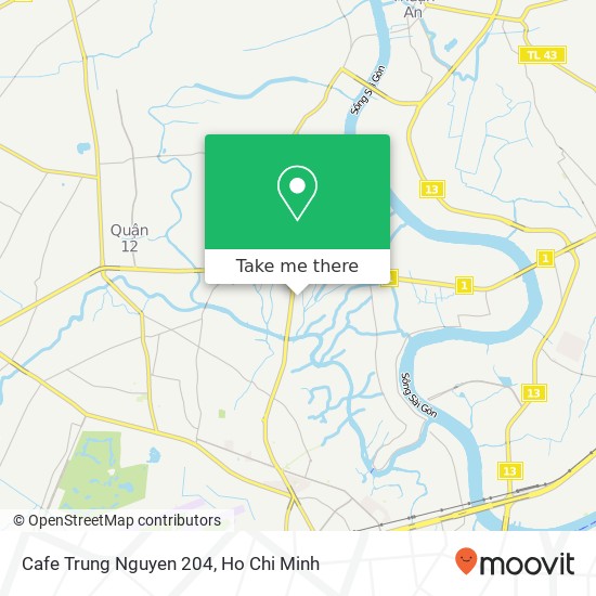 Cafe Trung Nguyen 204 map