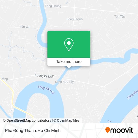 Phà Đông Thạnh map