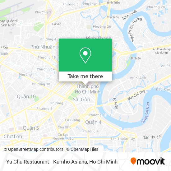 Yu Chu Restaurant - Kumho Asiana map