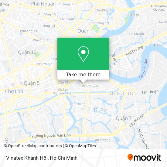 Vinatex Khánh Hội map