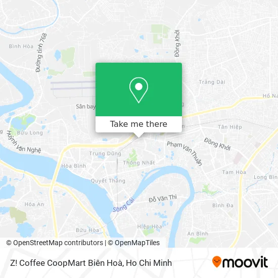 Z! Coffee CoopMart Biên Hoà map