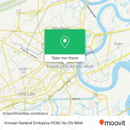 Korean General Embassy-HCM map