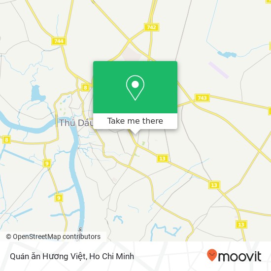 Quán ăn Hương Việt map