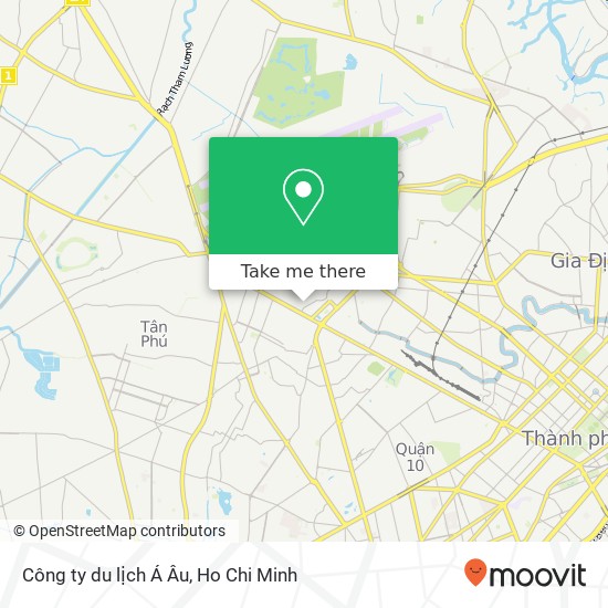 Công ty du lịch Á Âu map