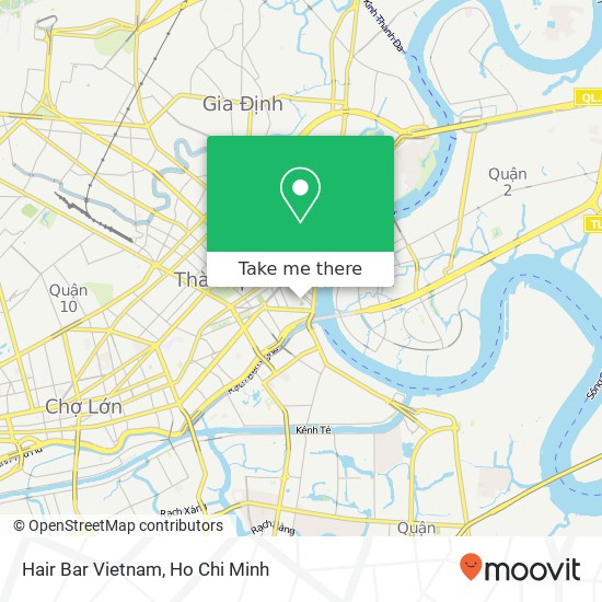 Hair Bar Vietnam map