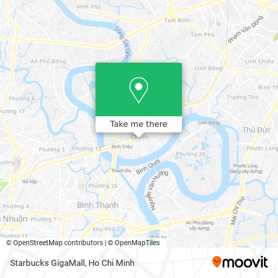 How to get to Starbucks GigaMall in Thủ Đức by Bus?