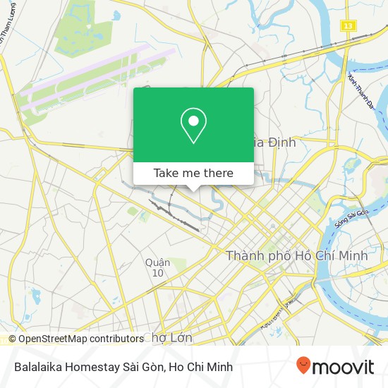 Balalaika Homestay Sài Gòn map
