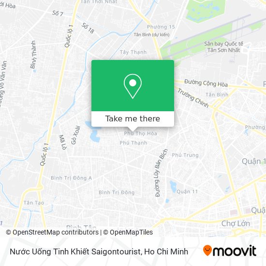 Nước Uống Tinh Khiết Saigontourist map