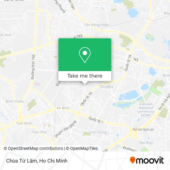 Chùa Từ Lâm map