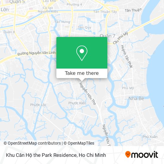 Khu Căn Hộ the Park Residence map