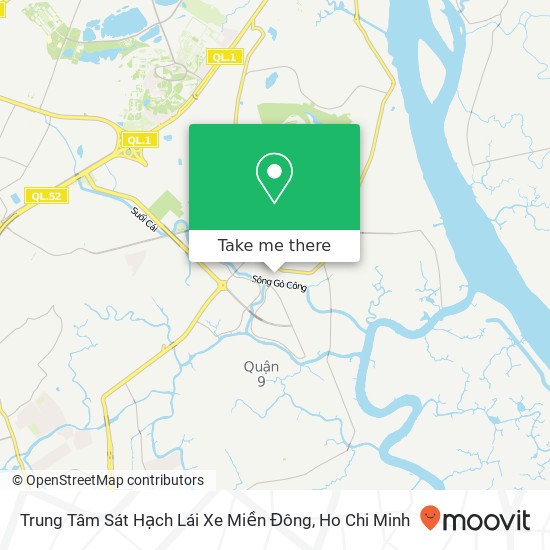 Trung Tâm Sát Hạch Lái Xe Miền Đông map