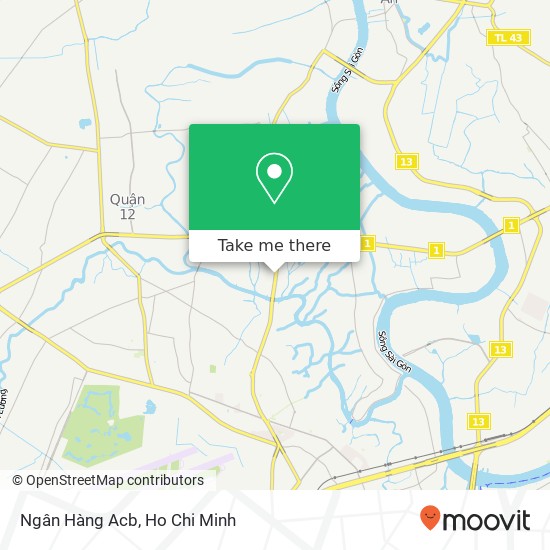 Ngân Hàng Acb map