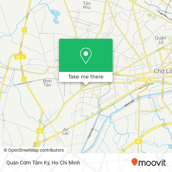 Quán Cơm Tâm Ký map