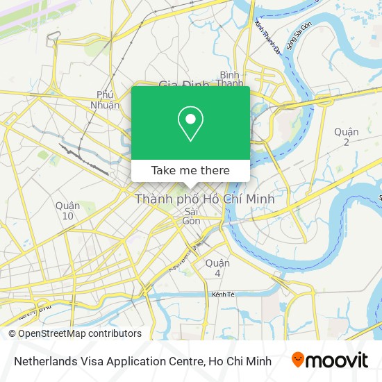 Netherlands Visa Application Centre map