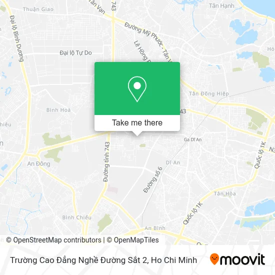 Trường Cao Đẳng Nghề Đường Sắt 2 map