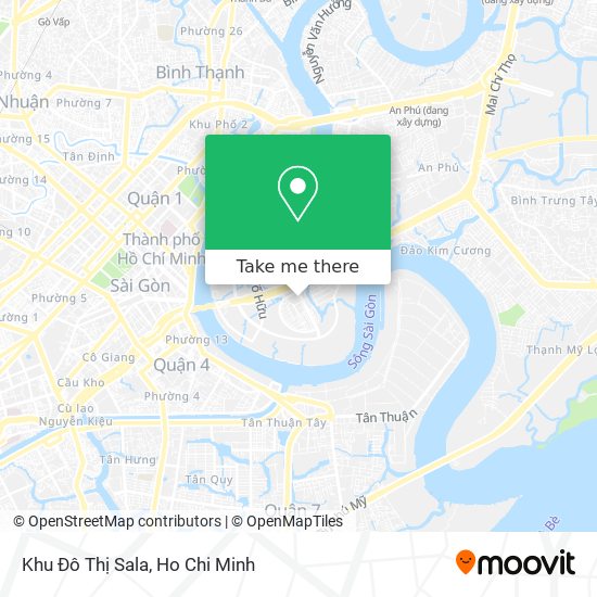 Khu Đô Thị Sala map