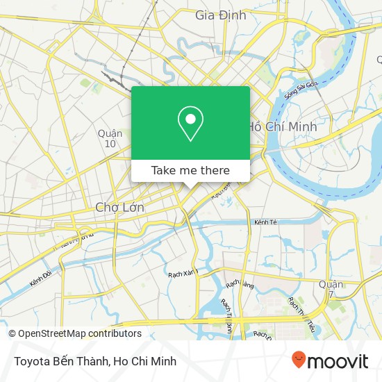 Toyota Bến Thành map