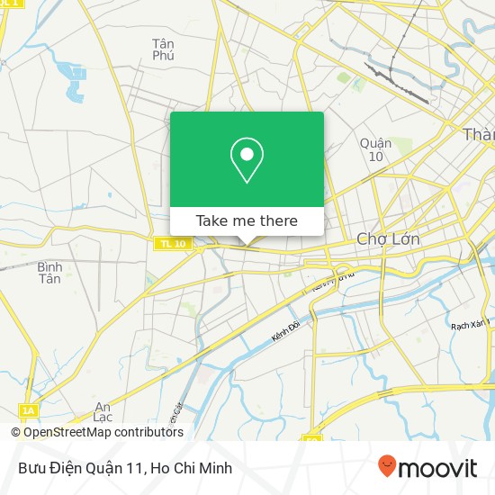 Bưu Điện Quận 11 map