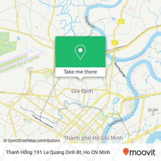 Thanh Hồng 191 Le Quang Dinh Bt map