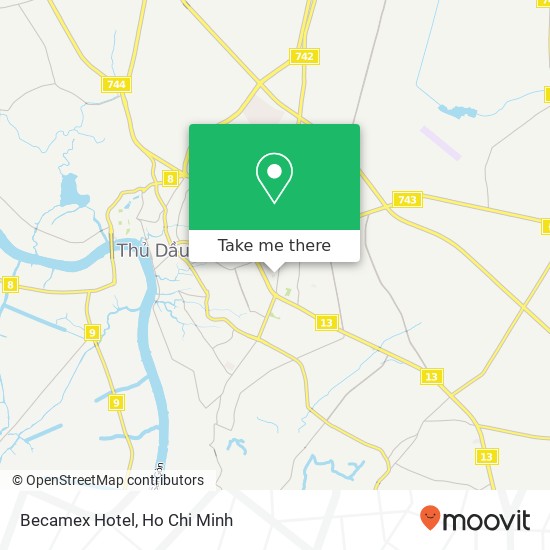 Becamex Hotel map